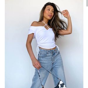 Vestique White Oakah Crop Top